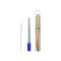 Colorful metal straw case optional straw holder for drinking straws